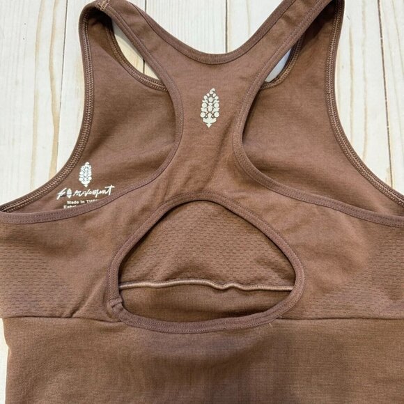 Free People Movement Every Single Time Bra Racerback Style Brown Size XS/S - Picture 4 of 8